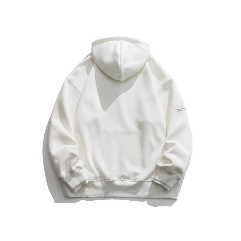 Unisex Oversize-Kapuzenpullover mit minimalem Logoprint, Fleece-Innenfutter und Kängurutasche Shop Nory