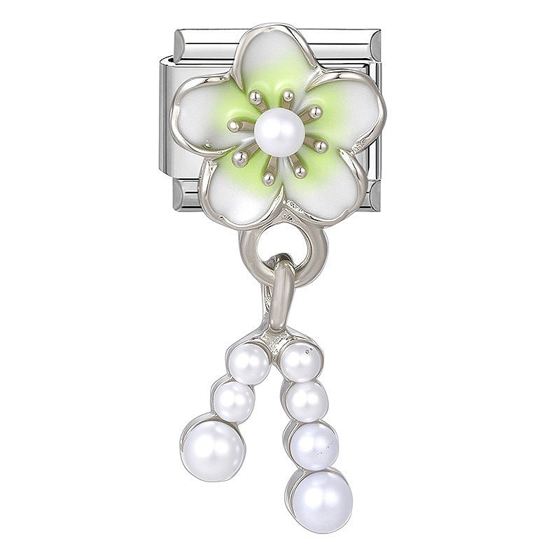 Zarte Schmetterling Charm-Link-Anhänger Aus Hochwertigem Edelstahl mit Kristallakzent