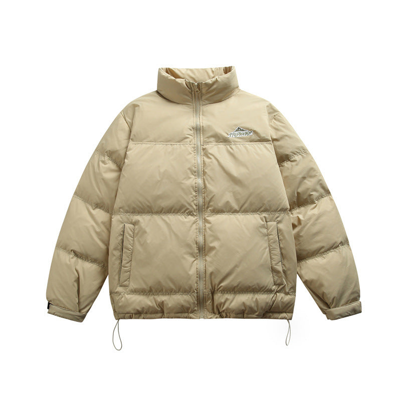 Unisex Boxy-wattierte Thermojacke mit Kordelzugsaum und Stehkragen Shop Nory