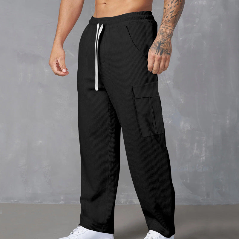 Herren Cargohose mit elastischem Bund und praktischen Taschen