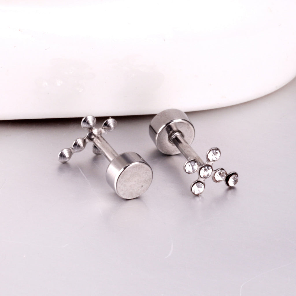 Damen Ohrstecker mit funkelndem Kristall-Design Shop Nory