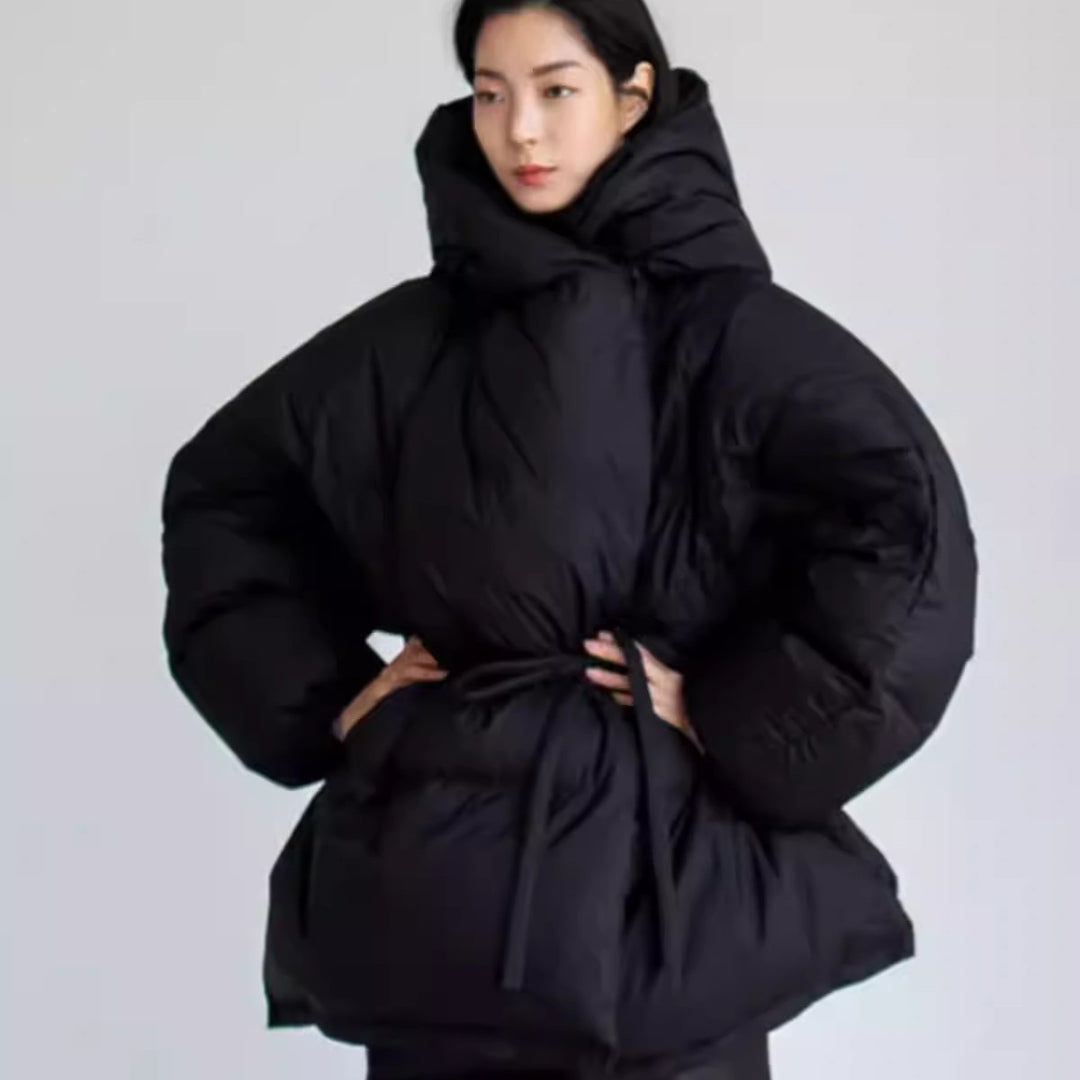 Damen Oversize-Steppmantel aus Daunenoptik mit extragroßer Kapuze Shop Nory
