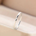 Damen Sterling Silber Minimalistischer Stapelring mit Diamantakzent Shop Nory