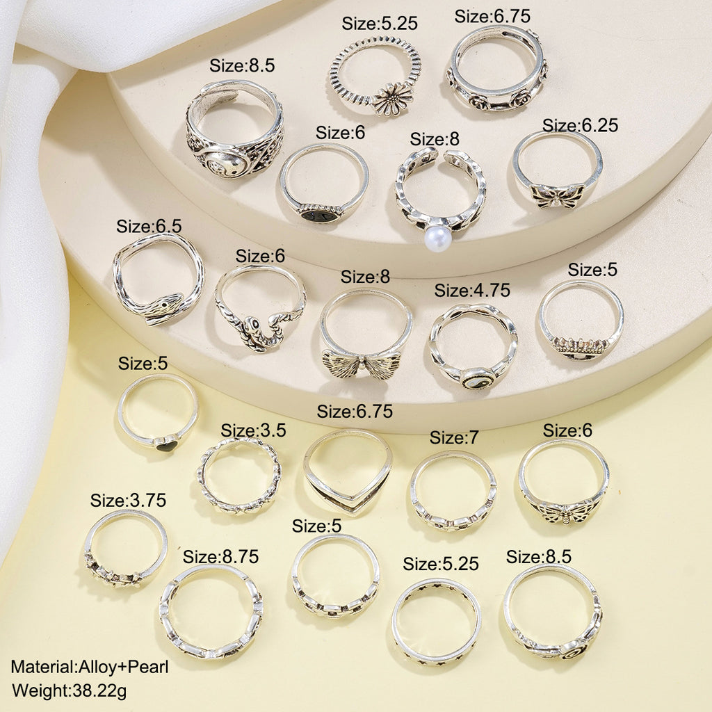 Damen Ring-Set mit verspielten Designs und filigranen Details Shop Nory