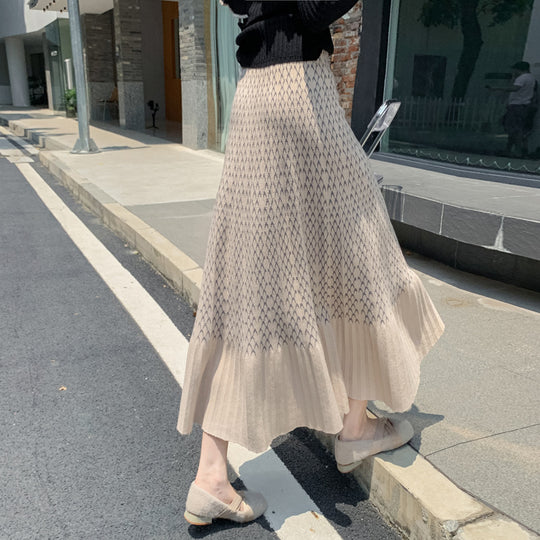 Damen Eleganter und lässiger Midirock mit strukturiertem Design Shop Nory