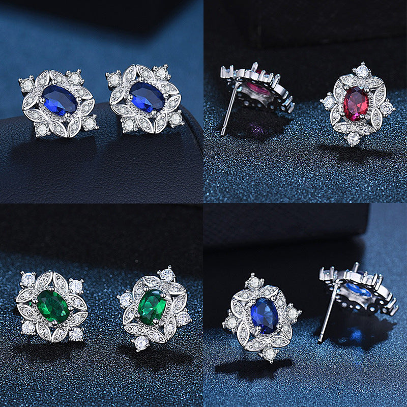 Damen Ohrringe mit kunstvollem Detail und funkelnden Zirkonia Shop Nory