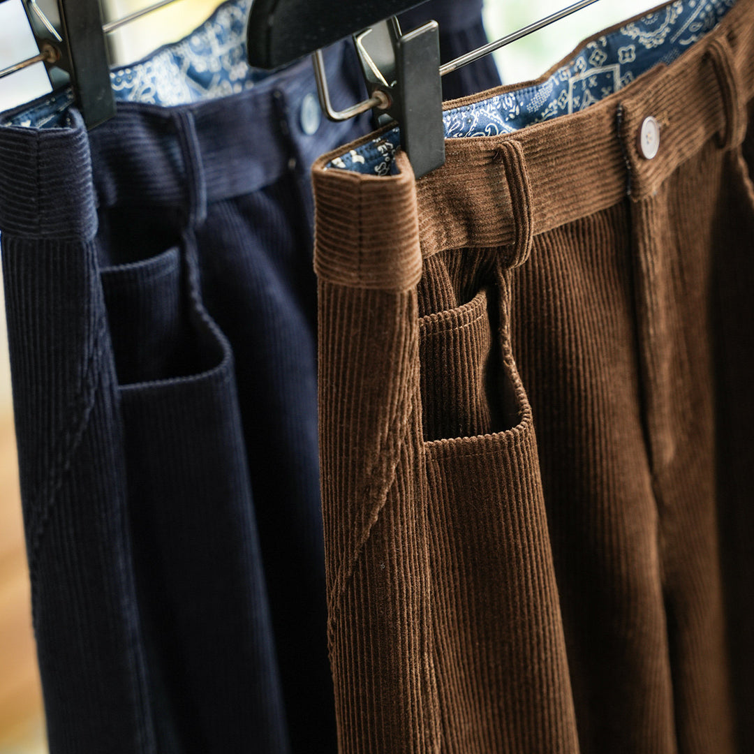 Damen Modische weit geschnittene Cordhose Shop Nory