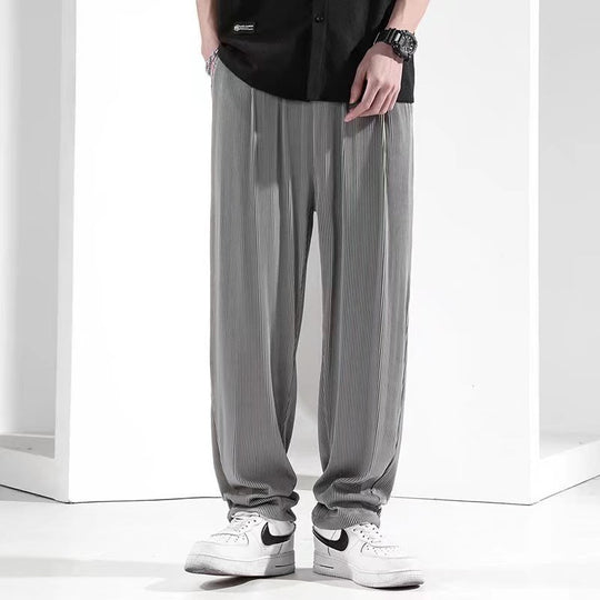 Herren Legere Plissee-Hose Shop Nory