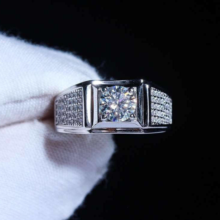 Damen luxuriöser Anhänger-Ring mit funkelndem Zirkonia Shop Nory