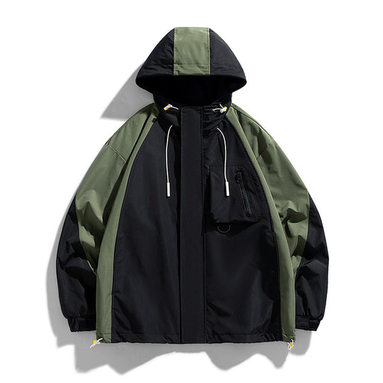 Herren Sportliche Kapuzenjacke mit Gesteppter Außenschicht Shop Nory