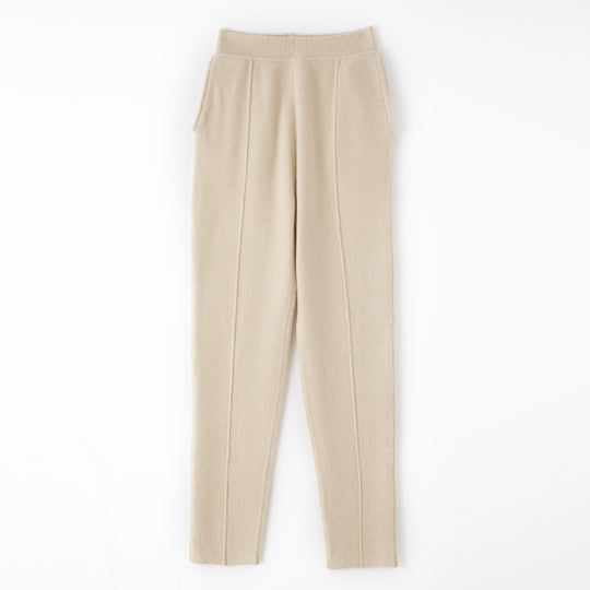 Damen Strickhose mit schmaler Beinform, elastischem Bund und Bügelfalte Shop Nory
