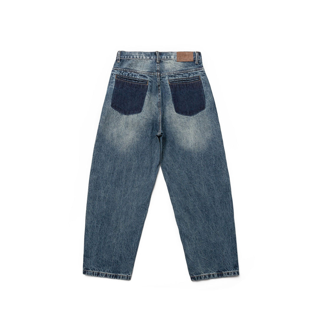 Damen Hochtaillierte Straight-Jeans im Retro-Workwear-Stil mit geradem Bein Shop Nory