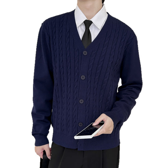 Herren Strickjacke mit Kabelmuster Shop Nory