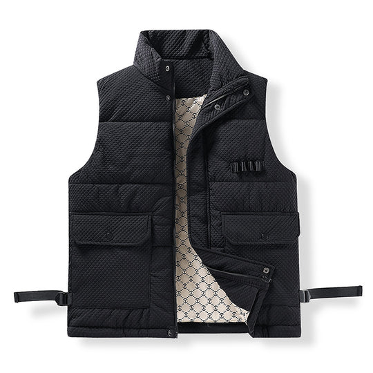 Herren Utility-Steppweste mit Thermofutter, Fronttaschen und verstellbaren Seitengurten Shop Nory