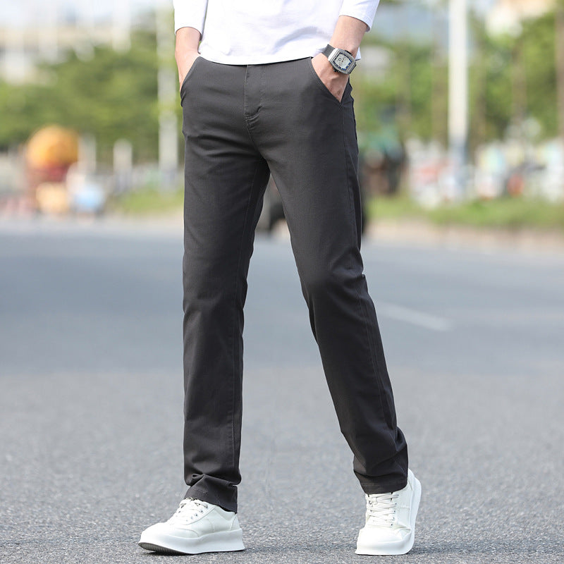 Herren Slim Fit Stretch-Hose mit elastischem Bund und geradem Bein Shop Nory