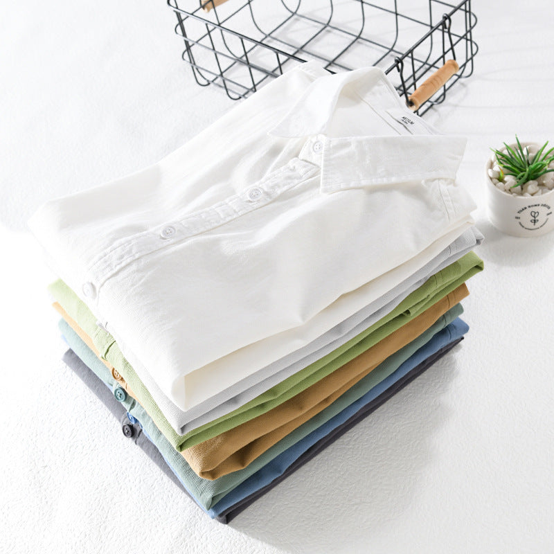 Herren Minimalistisches Leichtes Baumwoll-Überhemd im Relaxed-Look mit abgerundetem Saum Shop Nory