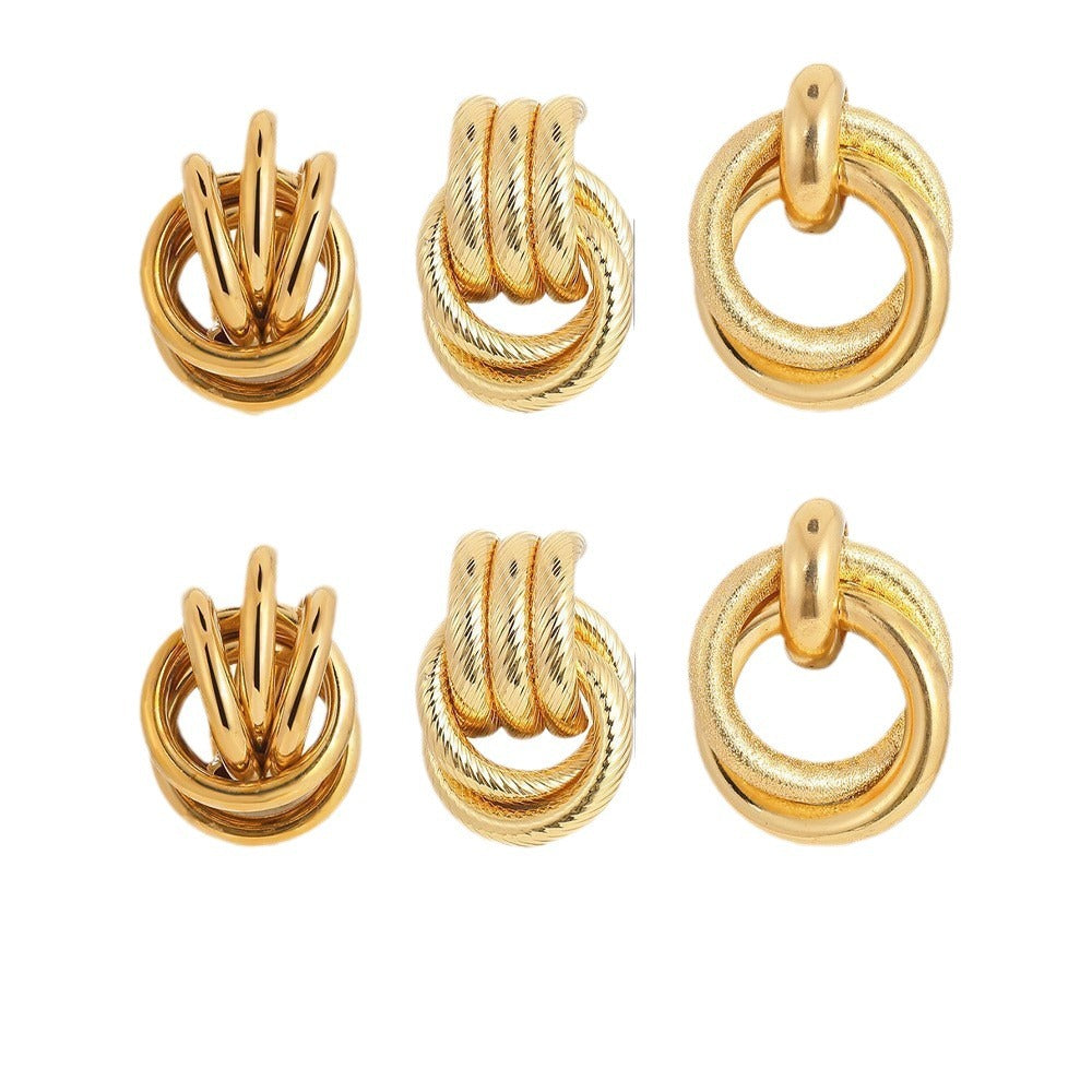 Damen modisches Ring-Set mit einzigartigen Knoten-Designs Shop Nory