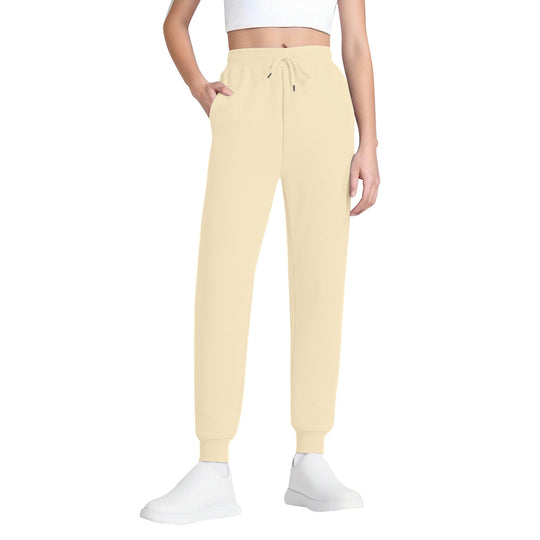 Damen nan schlanke hochgeschnittene Jogginghose mit Tunnelzug, Eingrifftaschen und Bündchen Shop Nory