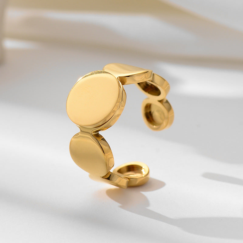 Damen eleganter minimalistischer Ring mit geometrischem Design Shop Nory