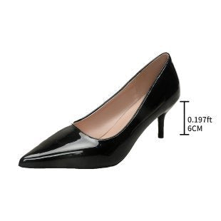 Damen elegante Stiletto-Pumps mit schmaler Zehenpartie