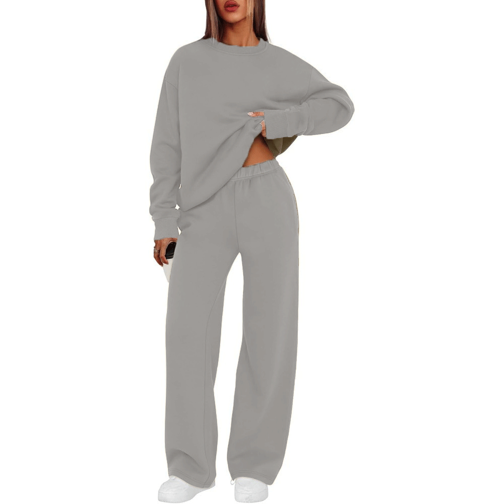 Damen nan lässiges Sweatshirt und weite Jogginghose Set Shop Nory