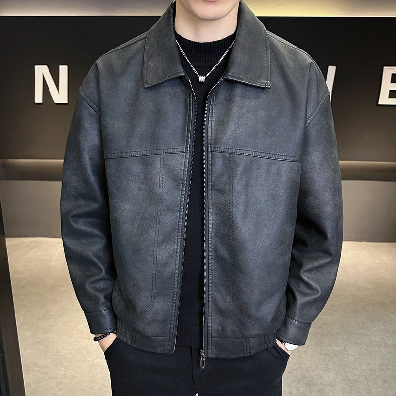 Herren Modische Jacke im Lederlook Shop Nory