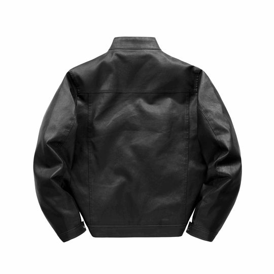 Herren Stilvolle Kunstlederjacke Shop Nory