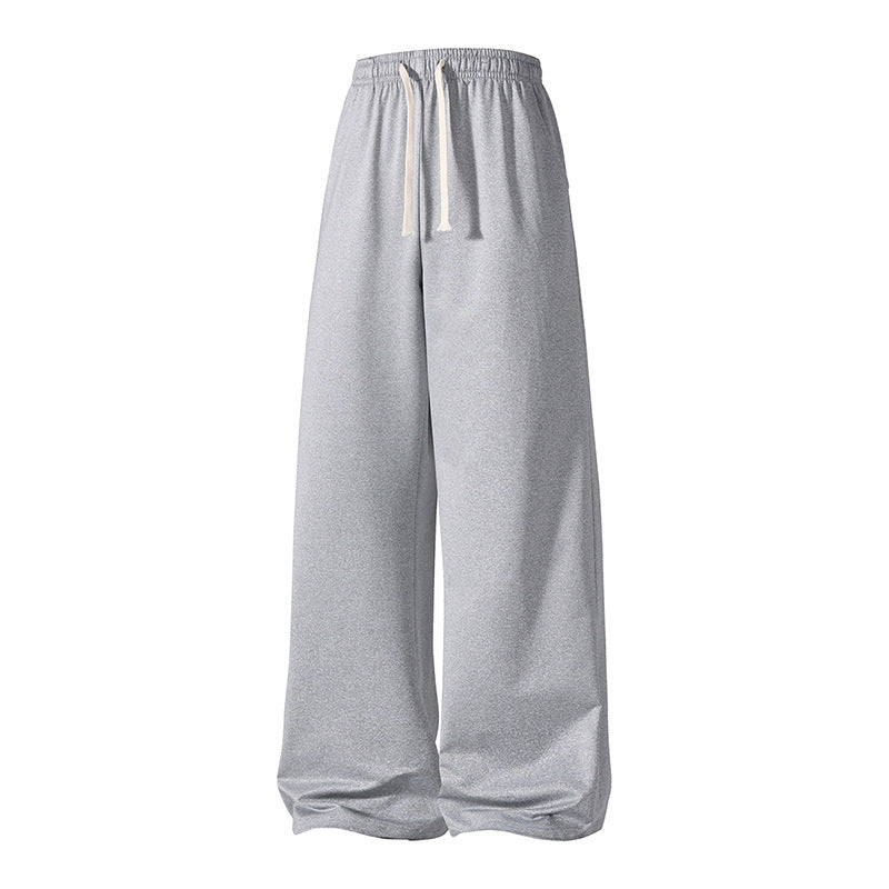 Damen Weite Palazzo-Hose mit elastischem Tunnelzugbund und fließender Satinoptik Shop Nory