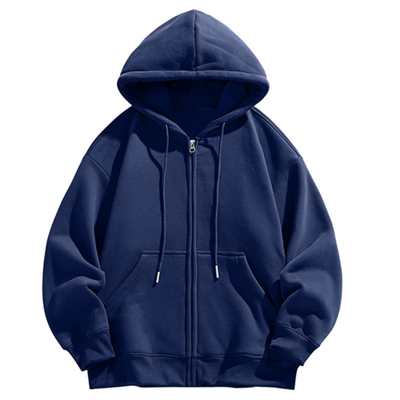 Herren Oversize Kapuzen‑Sweatjacke mit durchgehendem Reißverschluss und Kängurutasche Shop Nory