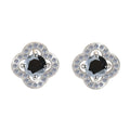 Damen Ohrringe mit kunstvollem Blumenmuster Shop Nory