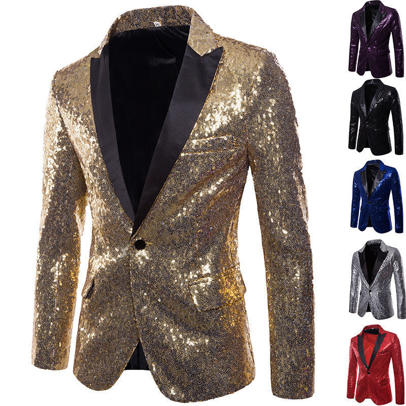 Herren Pailletten Formal Blazer ShopNory