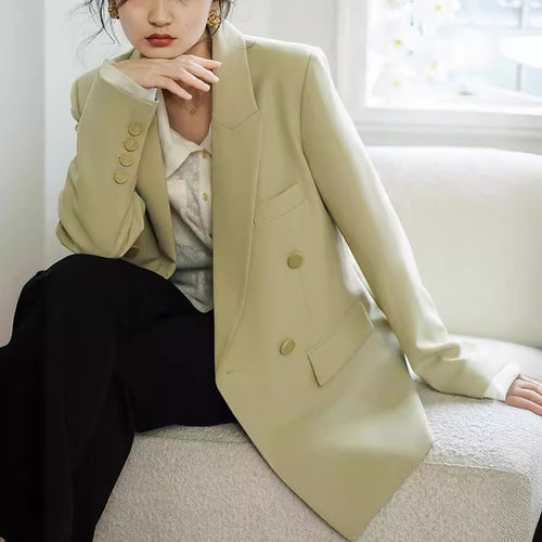 Damen Eleganter doppelter Blazer Shop Nory
