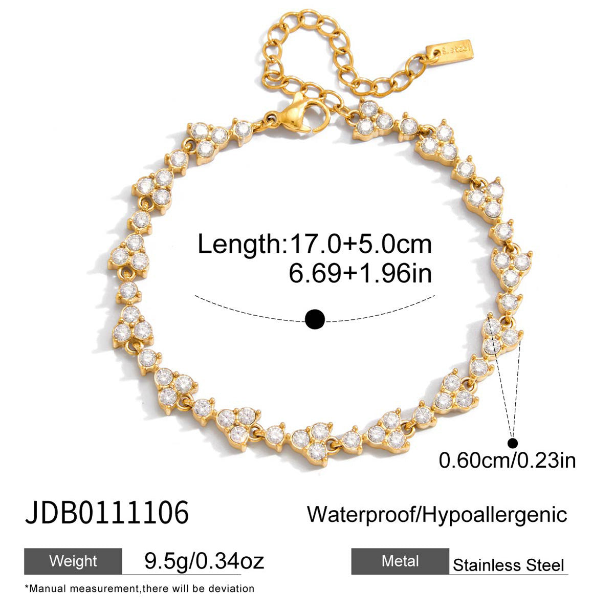 Damen Armband mit funkelnden grünen Kristallen und eleganter Edelstahlverarbeitung Shop Nory
