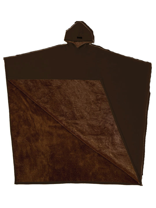 Unisex nan extra-großer Kapuzen-Poncho Kuschelüberwurf mit Mikrofleece-Innenfutter und Thermo-Wärmespeicher Shop Nory