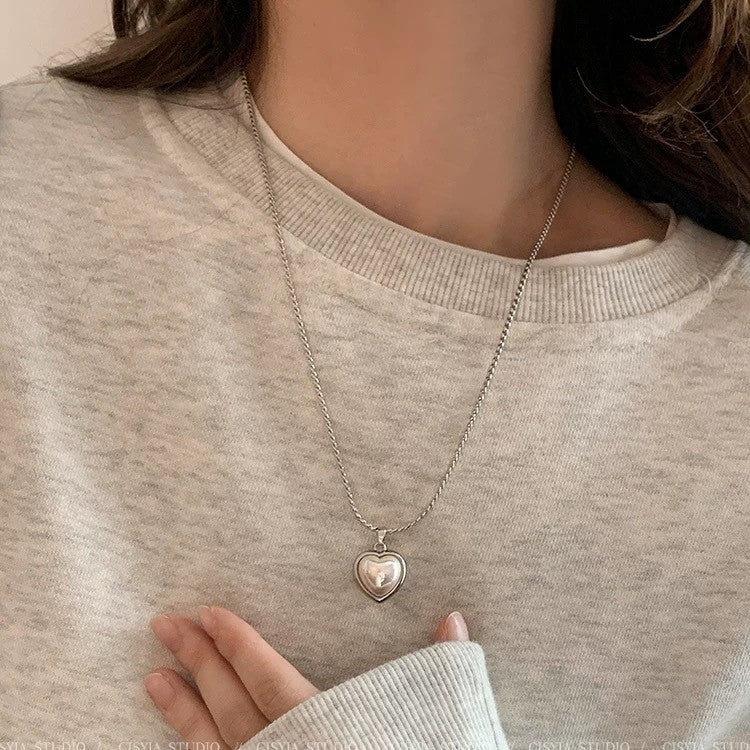 Damen Halskette mit herzförmigem Anhänger aus hochwertigem Edelstahl Shop Nory 1781799995