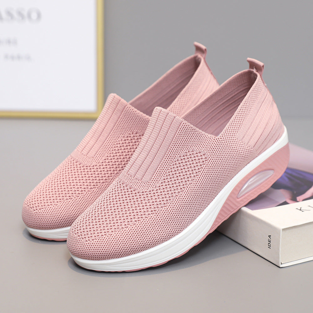 Damen Bequeme und luftige Slip-On Sneaker mit Dämpfungstechnologie