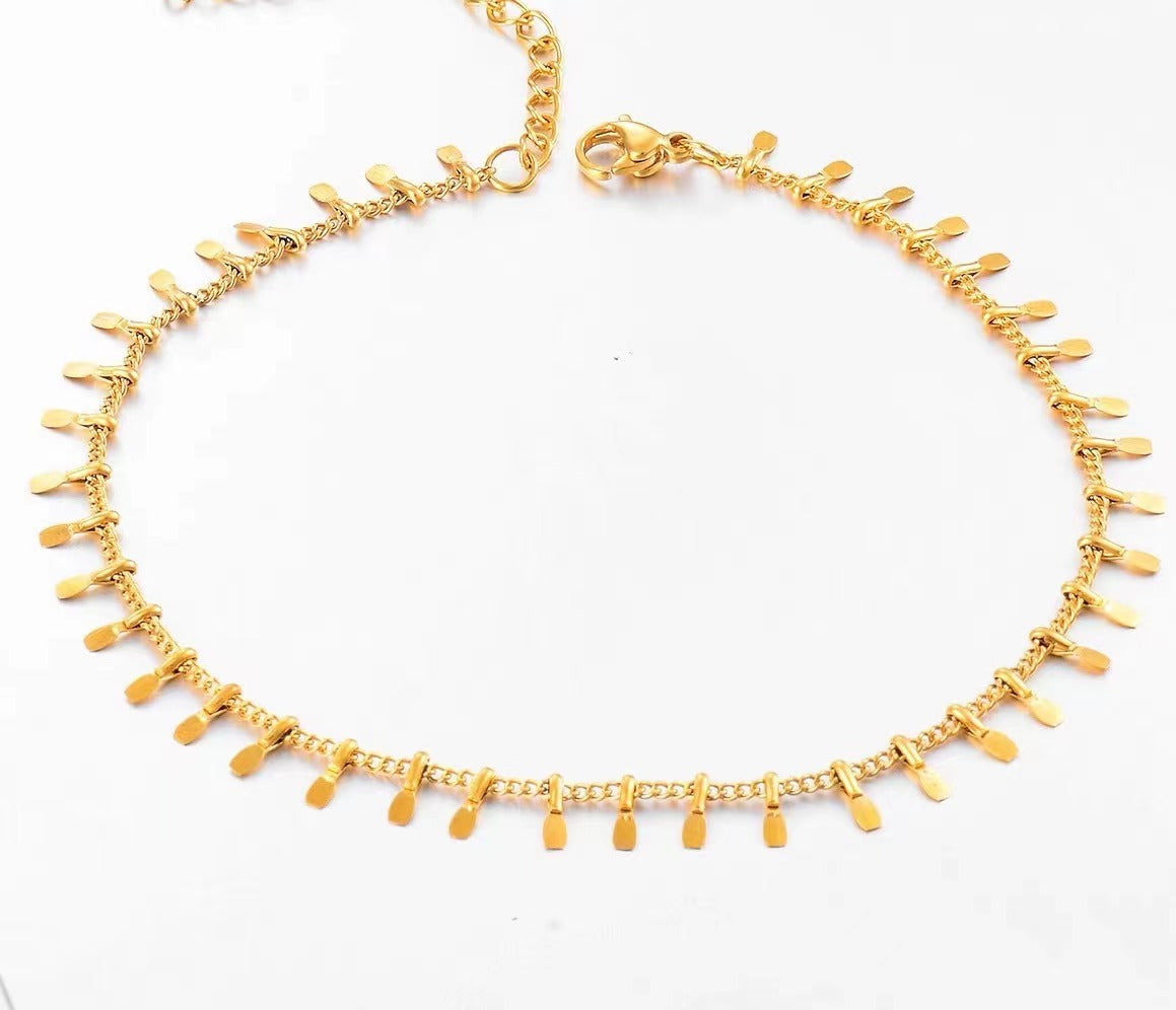 Dainty Gold Chain Fußkettchen für Damen Shop Nory