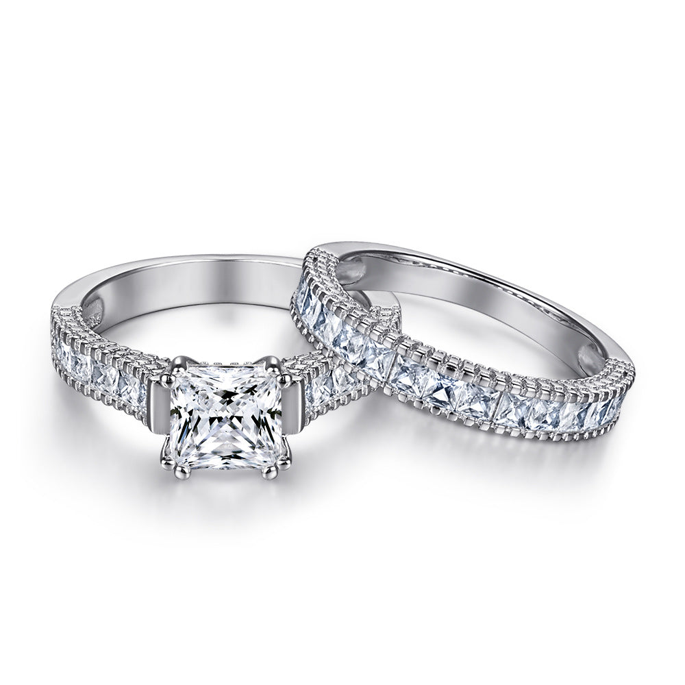 Damen Eternity Ring mit funkelndem Zirkonbesatz Shop Nory