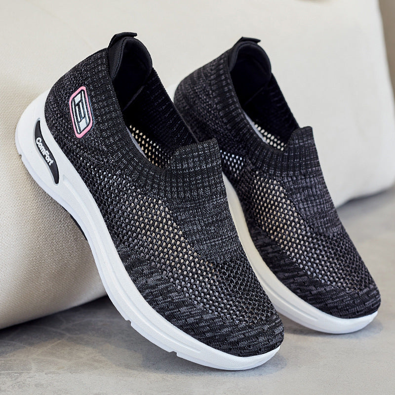 Damen Atmungsaktive Slip-On Sneakers mit weichem Stretch-Obermaterial