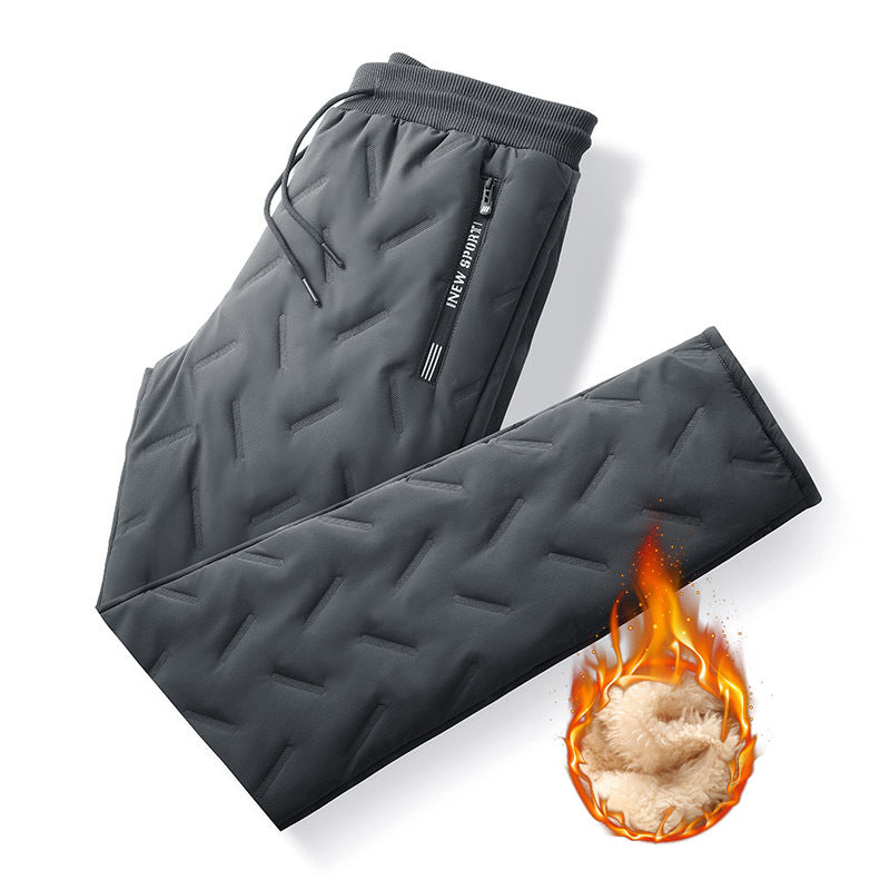 Herren Gepolsterte Thermo-Jogginghose mit Steppstruktur und Teddyfutter Shop Nory