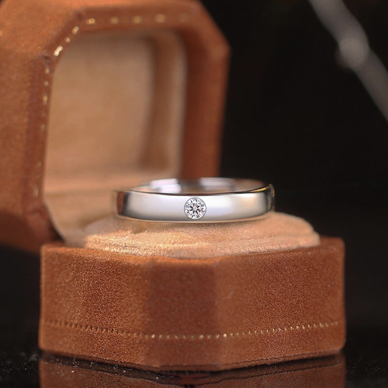Damen Verlobungsring mit elegantem solitärem Zirkon Shop Nory