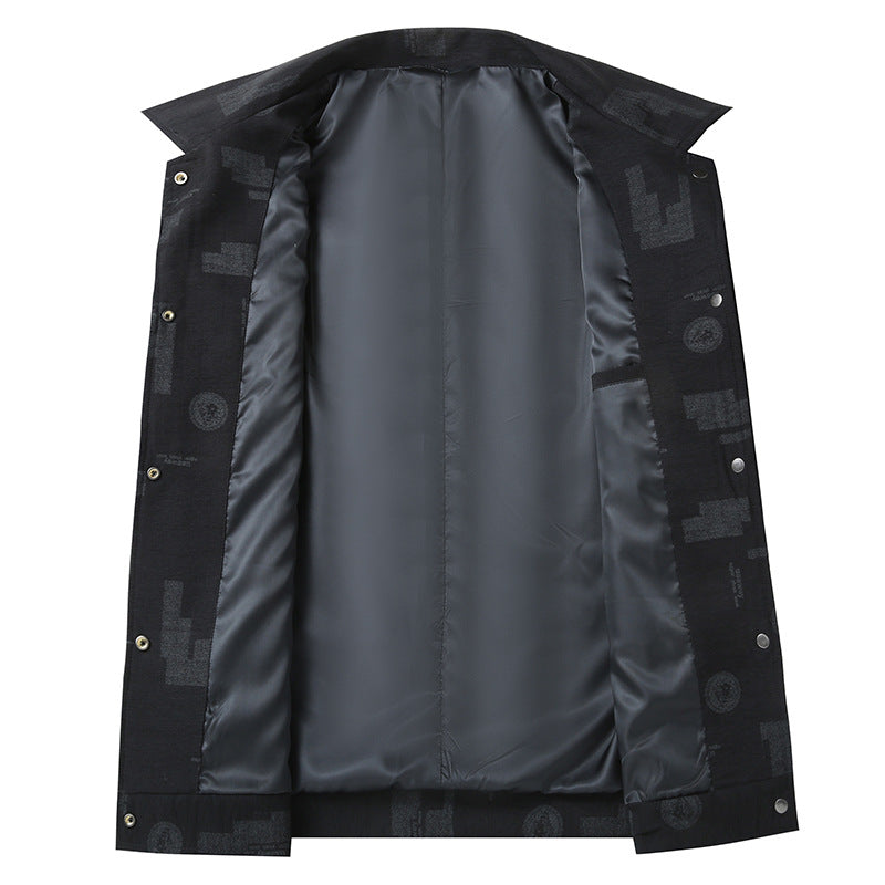 Herren Leichte Hemdjacke mit strukturierter Druckoptik und aufgesetzten Brusttaschen Shop Nory