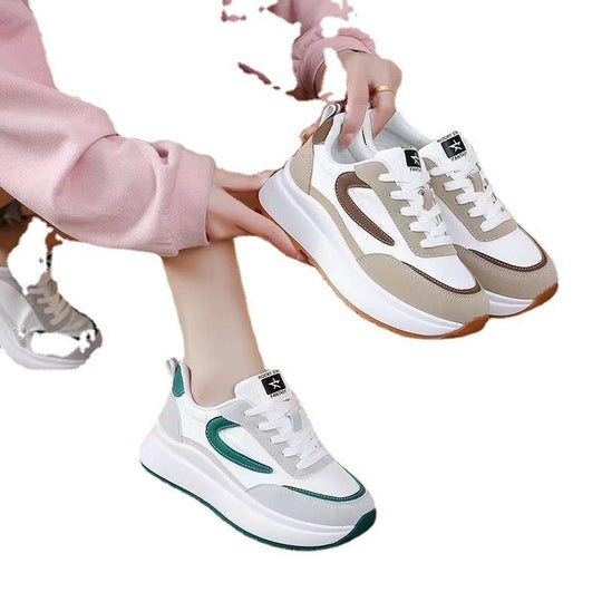 Damen Sportliche Sneakers mit modischer Profilsohle und atmungsaktivem Obermaterial