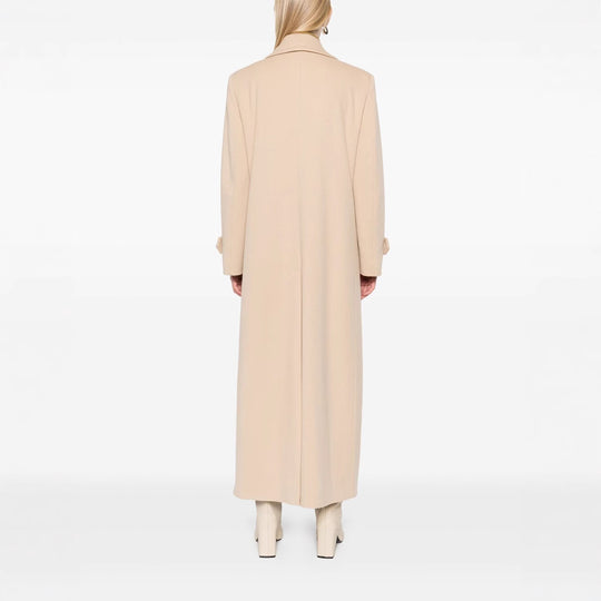 Damen Maxi-Mantel mit doppelreihiger Knopfleiste, weitem Revers und Pattentaschen Shop Nory