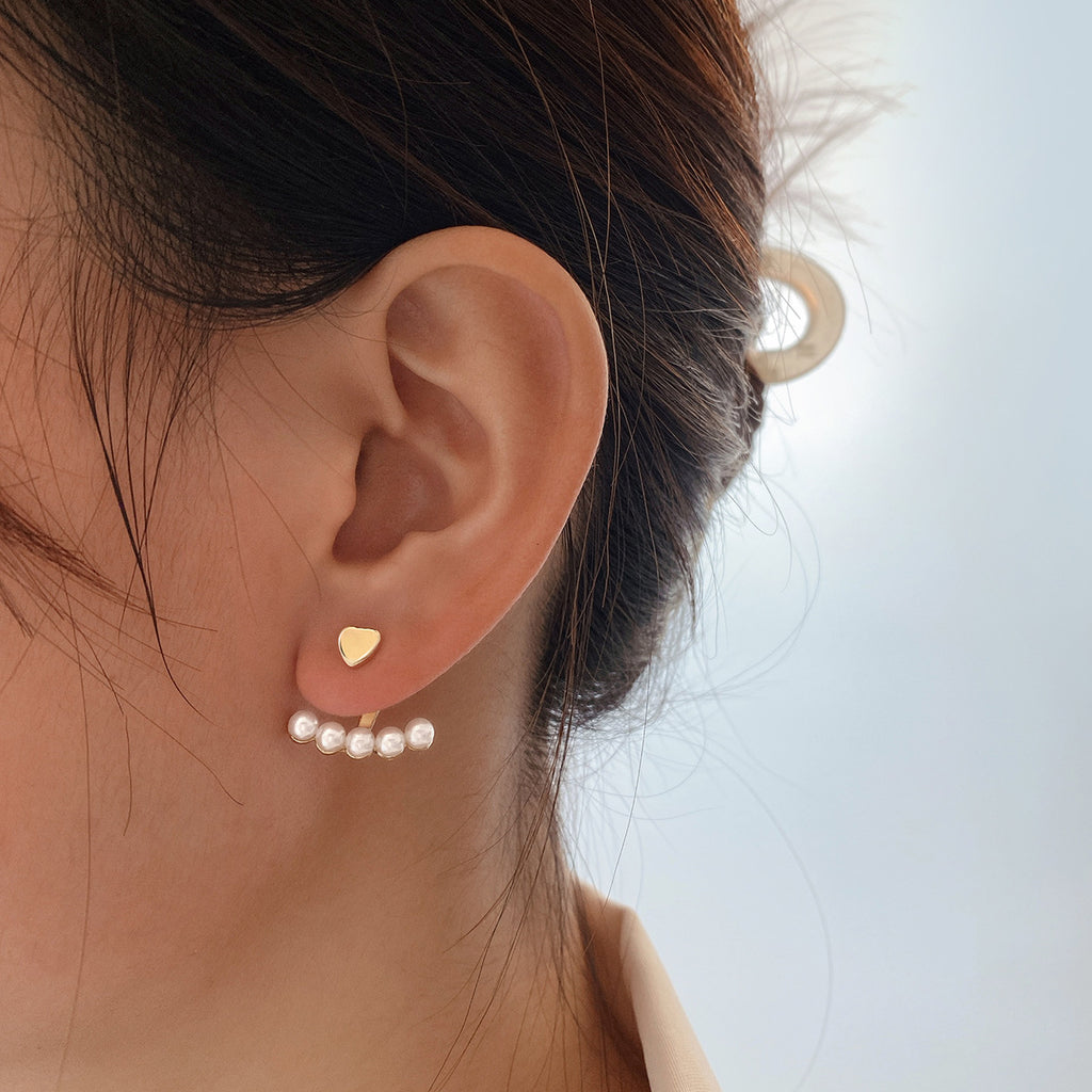 Damenohrringe mit floralem Rosen-Design und eleganten Perlenakzenten Shop Nory