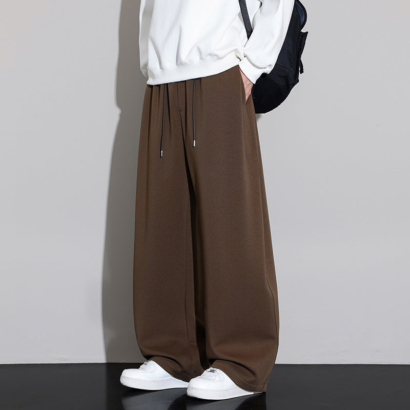 Herren Weit geschnittene Jogginghose mit Tunnelzug und fließendem Jersey-Qualität Shop Nory