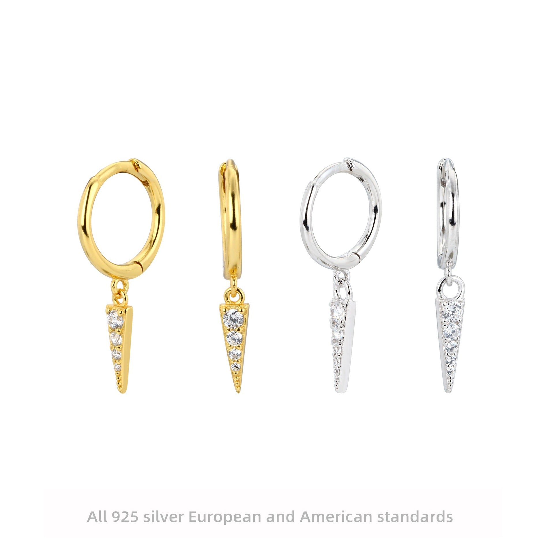 Damen Ohrhänger mit funkelnden Strassdetails Shop Nory