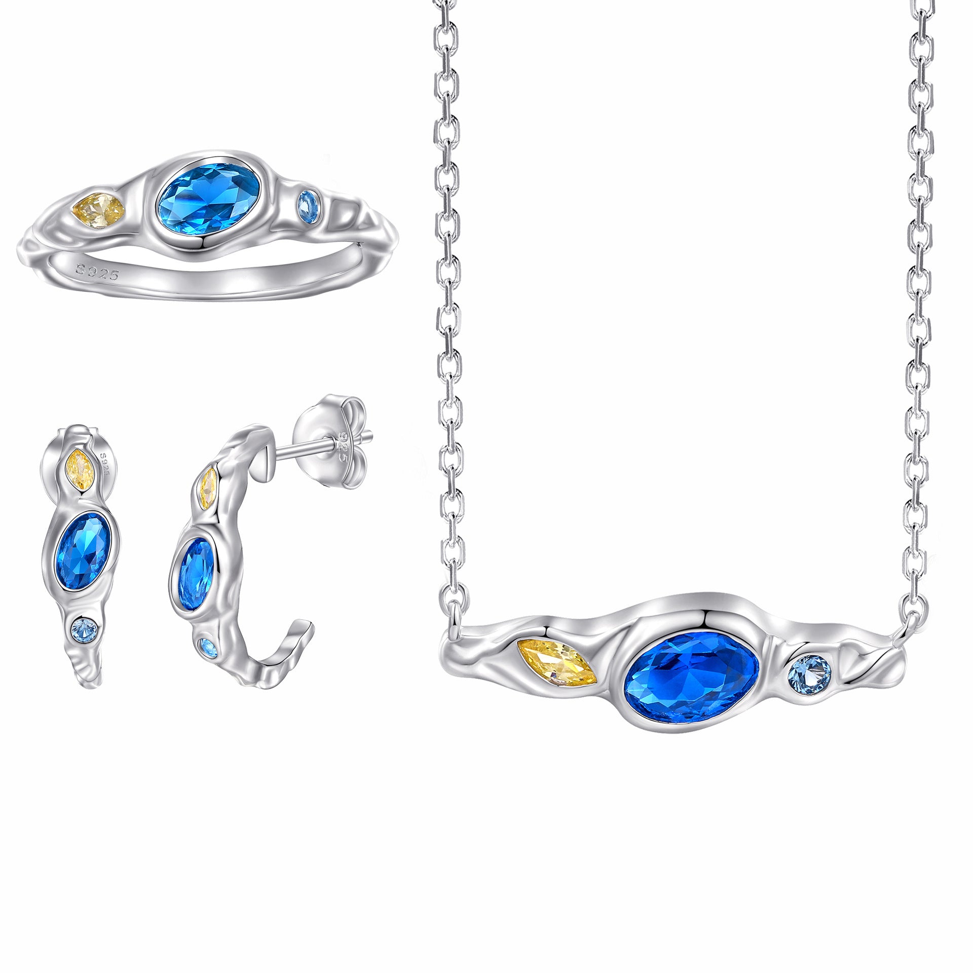 Damen Halskette mit kunstvollem Design und farbenfrohen Kristallakzenten Shop Nory