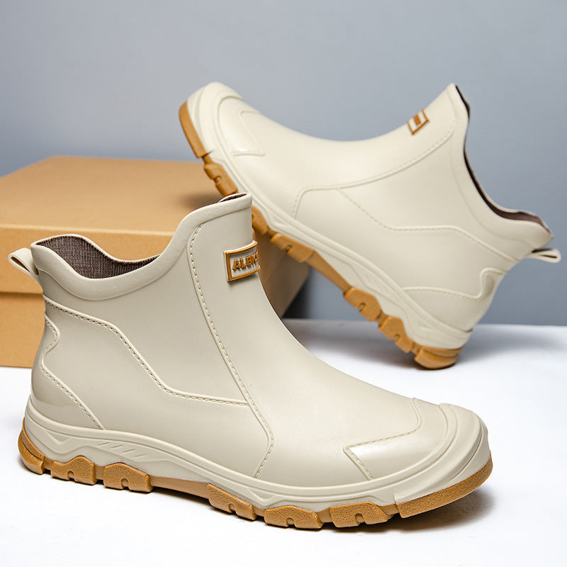 Herren Gummistiefel mit rutschfester Sohle und flexiblem Einstieg ShopNory