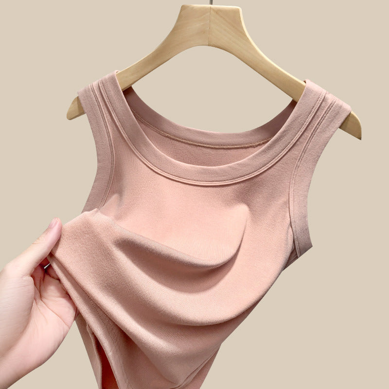 Damen ärmelloses Basic-Top aus hochwertigem Material